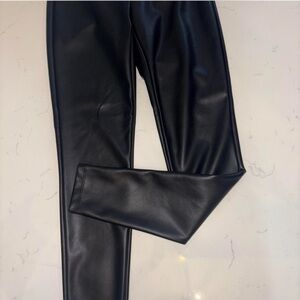 SO Black Faux Leather Leggings